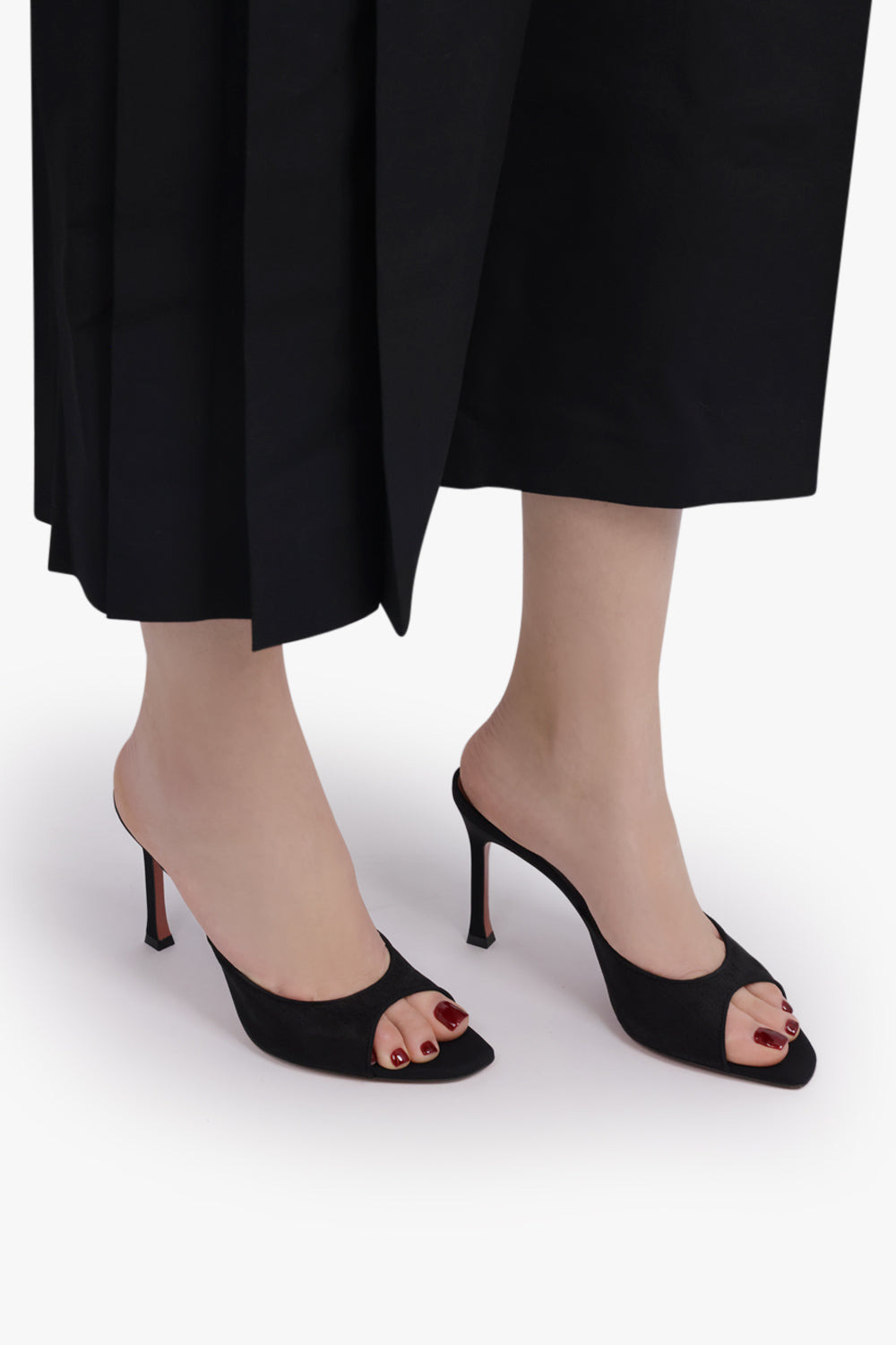 ALEXA 95MM MESH SLIPPER HEEL | BLACK - 6