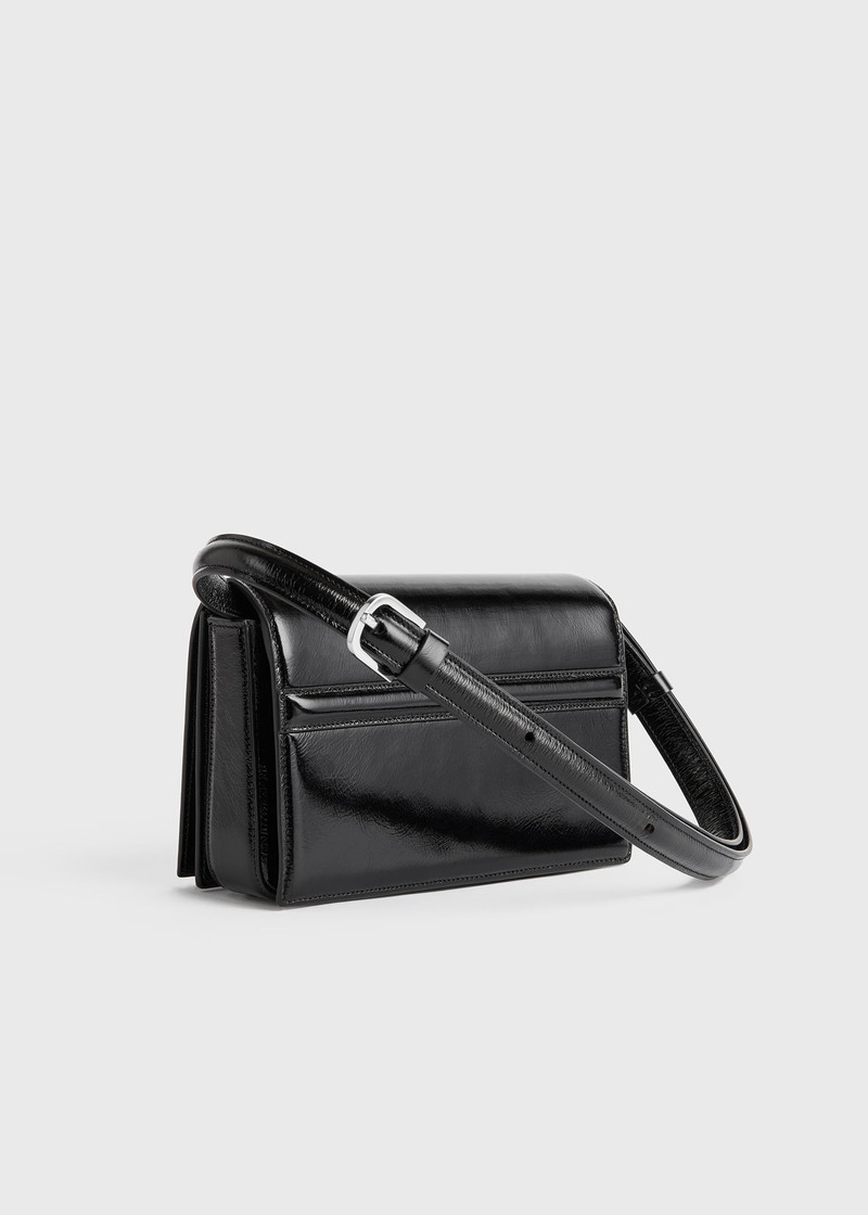 Mini T-flap naplack bag black 7