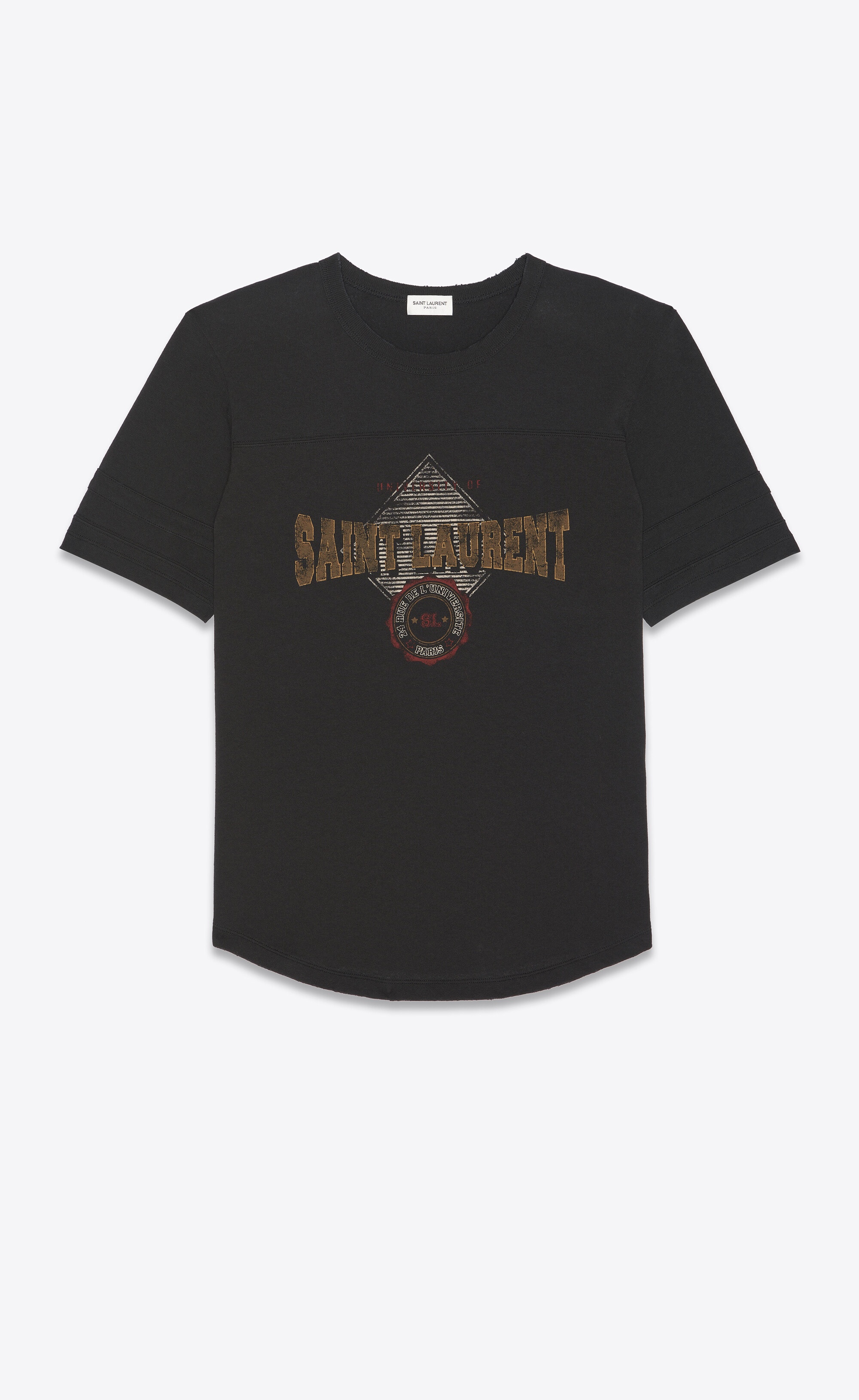 SAINT LAURENT university of saint laurent t shirt REVERSIBLE