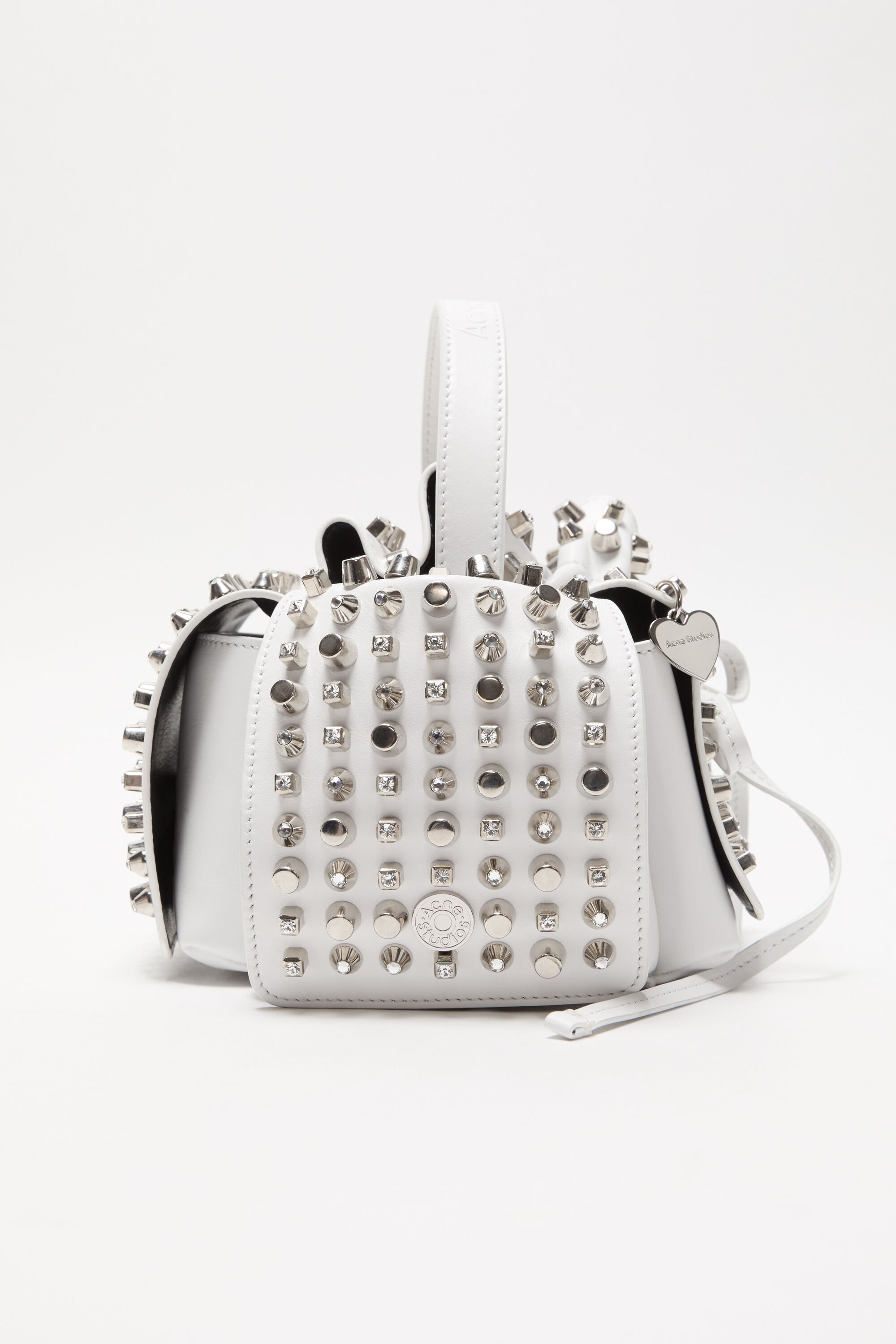 Multipocket mini studs bag - White - 4