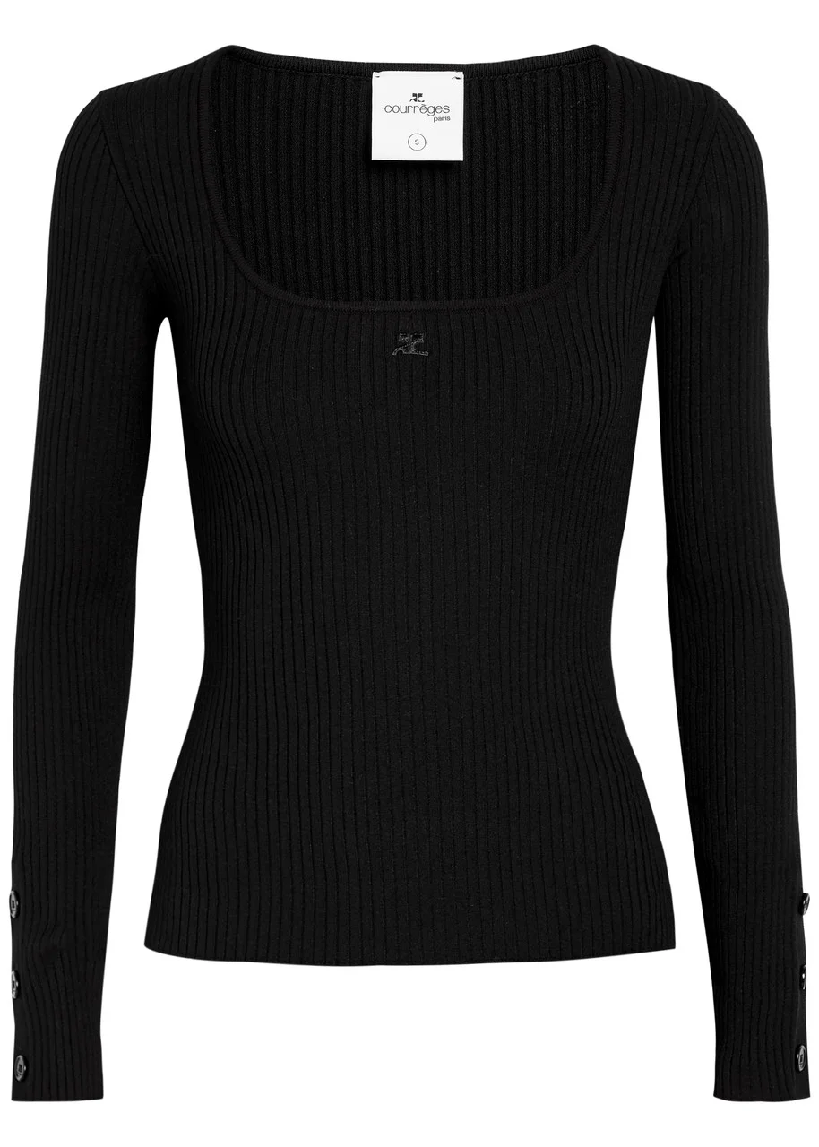 Courrèges Heritage Ribbed Knit top - 1