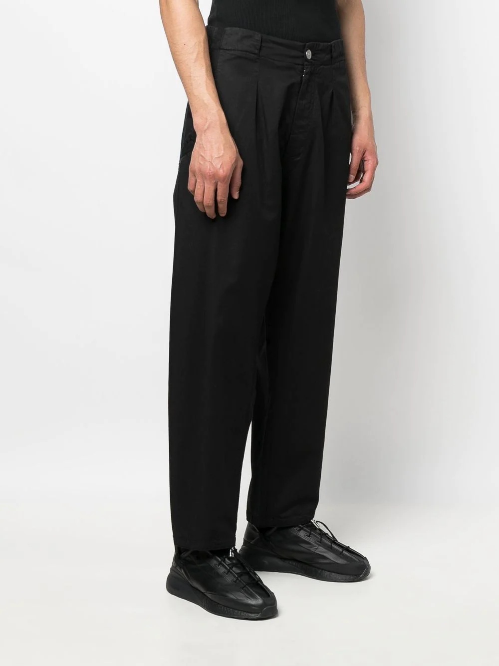 drop-crotch wide-leg trousers - 3