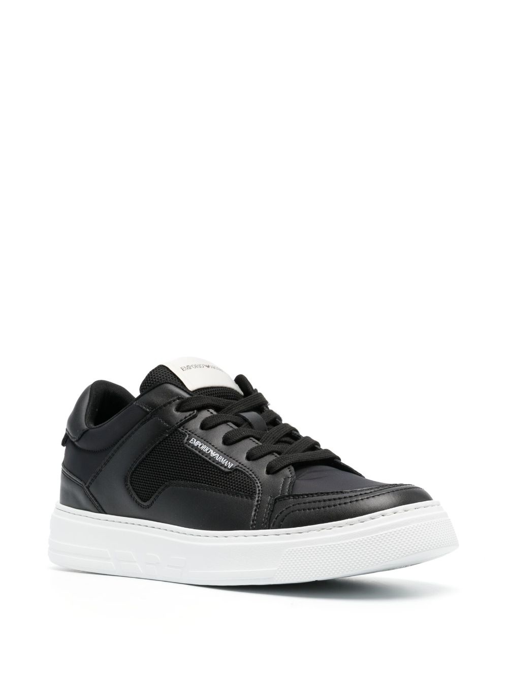 logo-print lace-up sneakers - 2