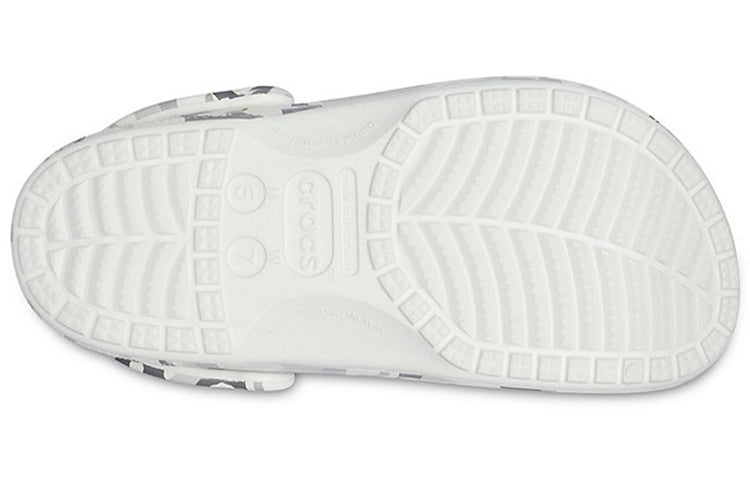 Crocs Unisex Bayaband Sandals - White Camo 'Gray White' 206230-1D3 - 7