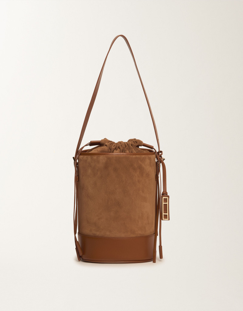 Bucket bag in suede 1