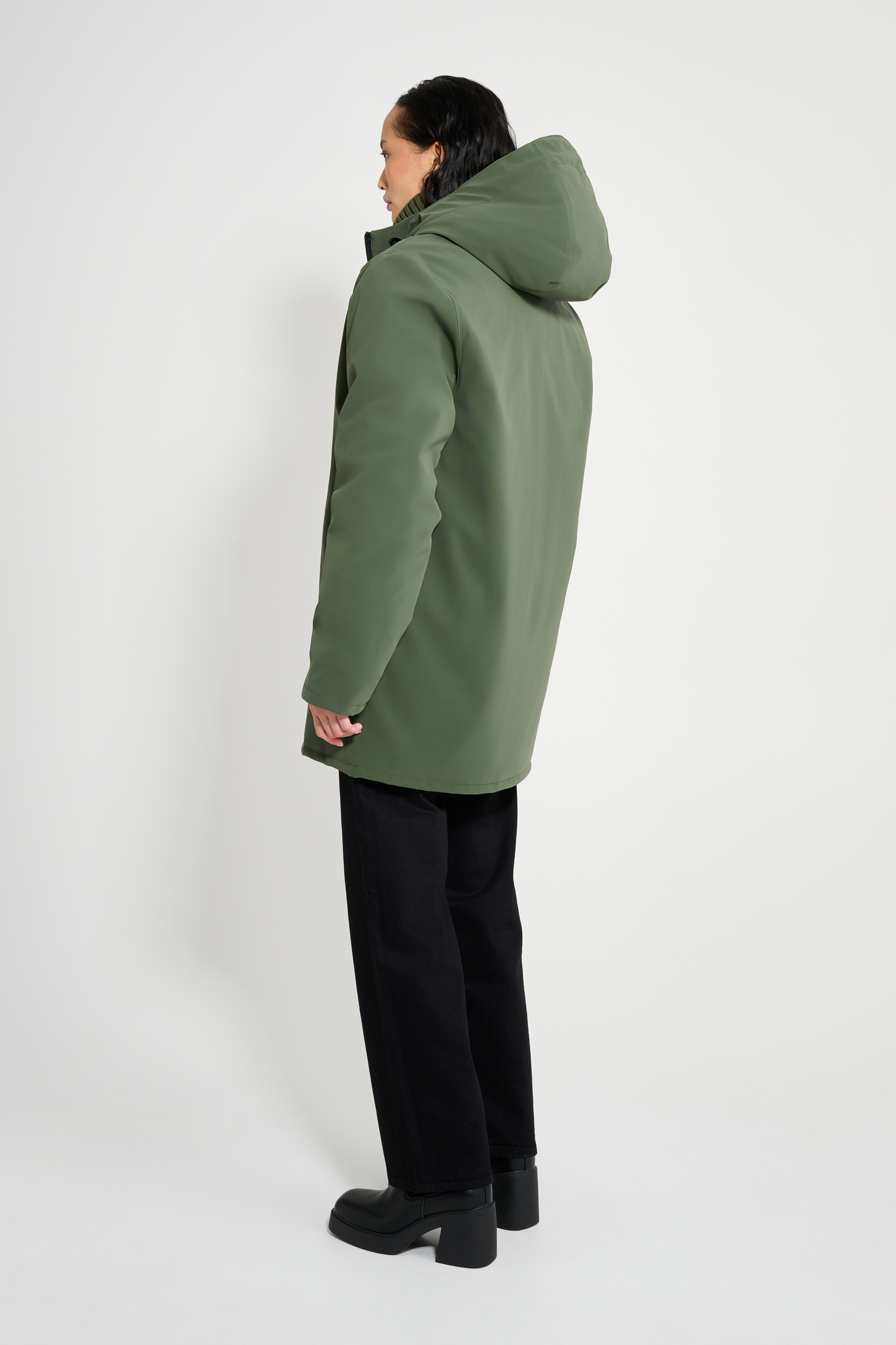 Stockholm Matte Winter Coat Green - 3