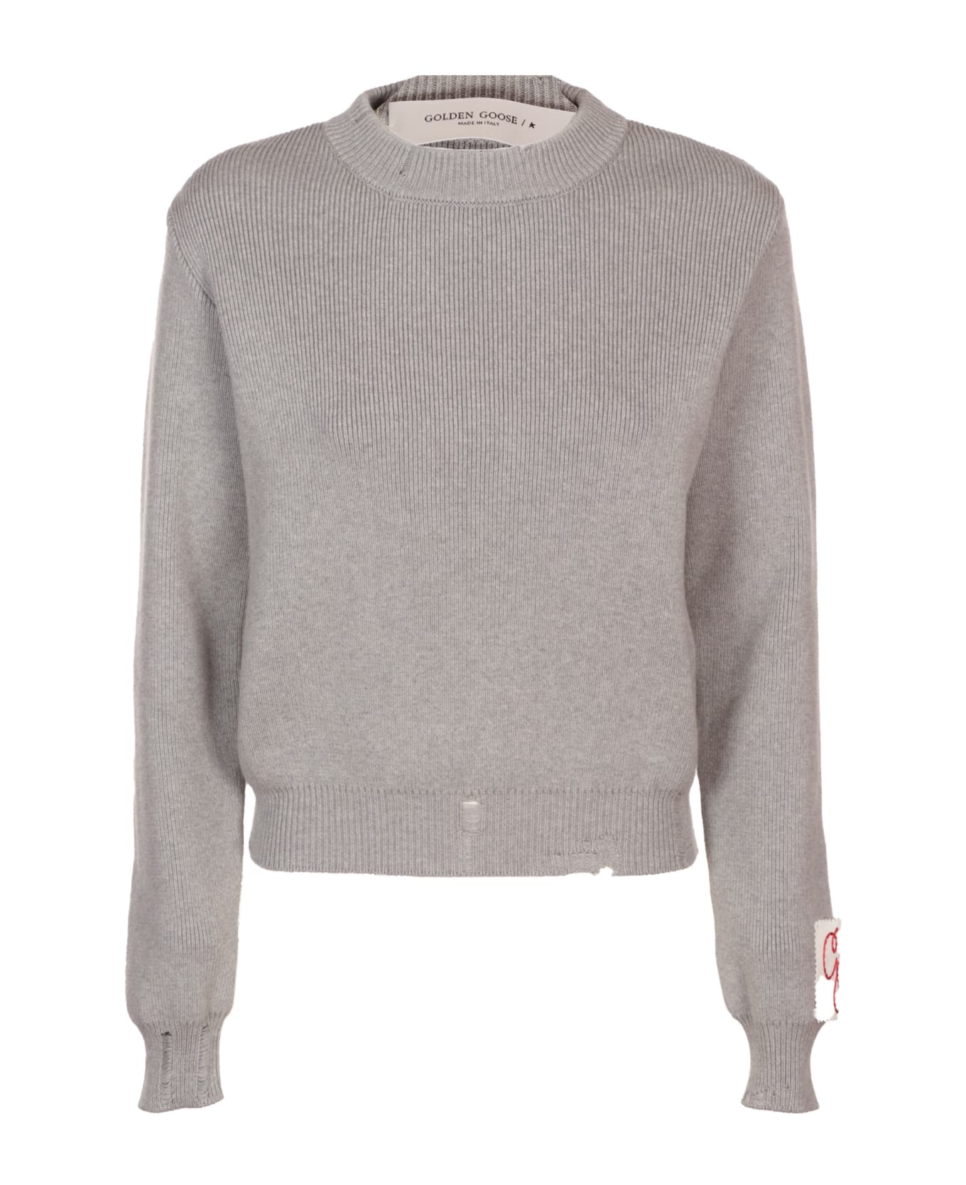 Knit Crew Neck Sweater - 1