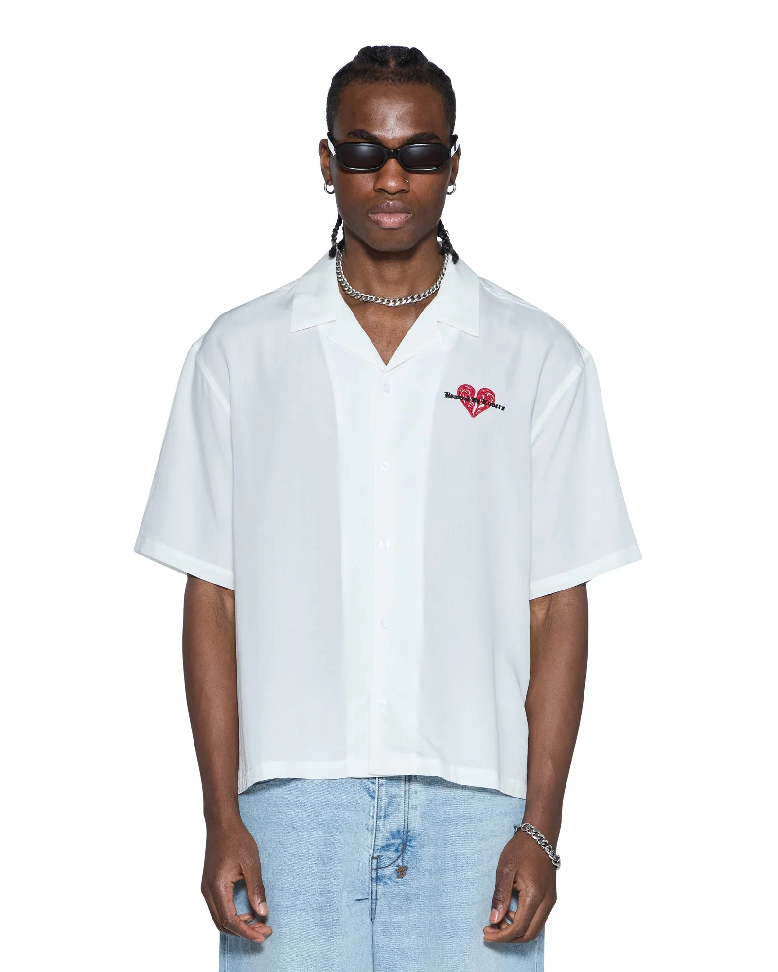 HBL DINER SS SHIRT SATIN WHITE - 1