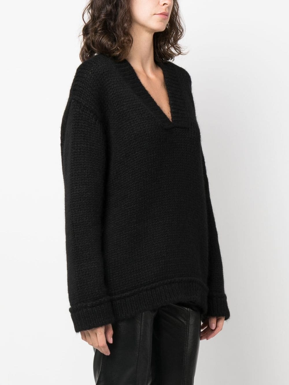 V-neck pullover jumper - 3