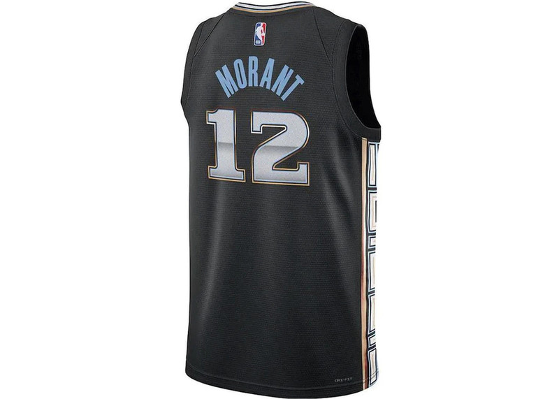 Nike Nike NBA Memphis Grizzlies Ja Morant Dri-Fit Jersey Black outlook