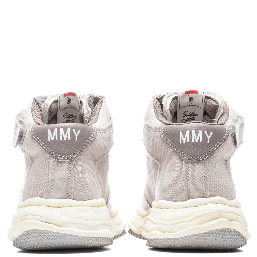 WAYNE HIGH OG SOLE WASHED CANVAS SNEAKER - GREY - 4