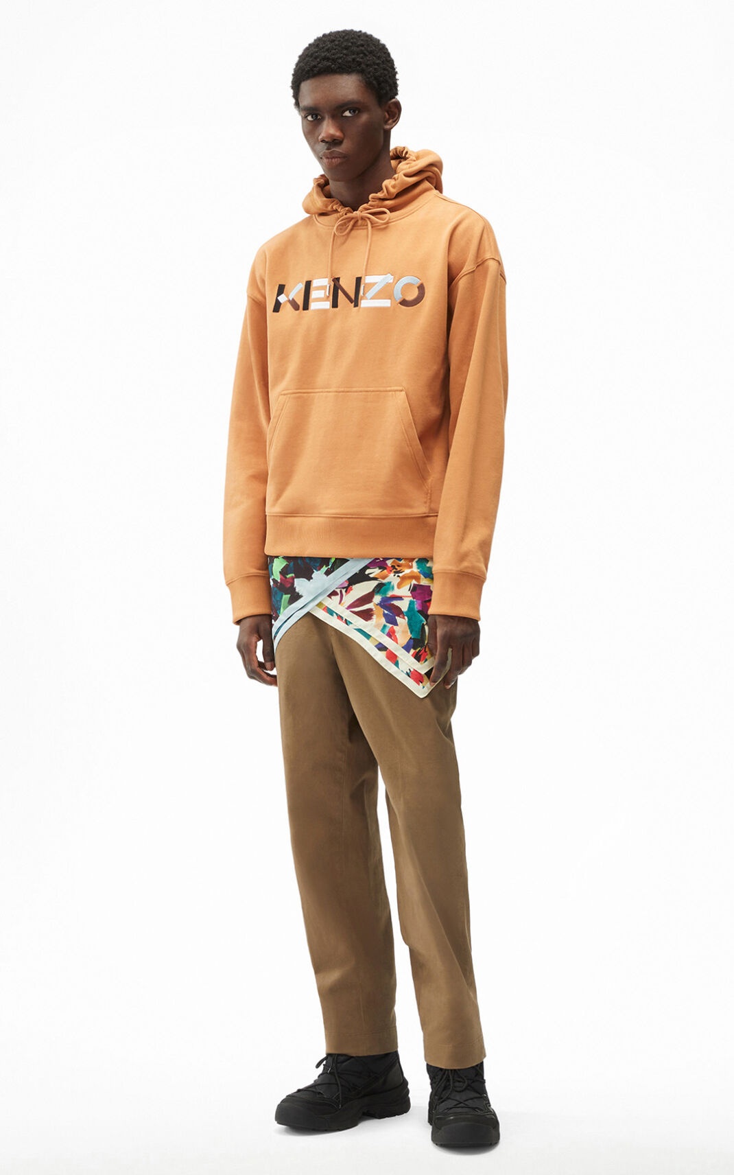 KENZO Logo oversized hooded sweatshirt - 3