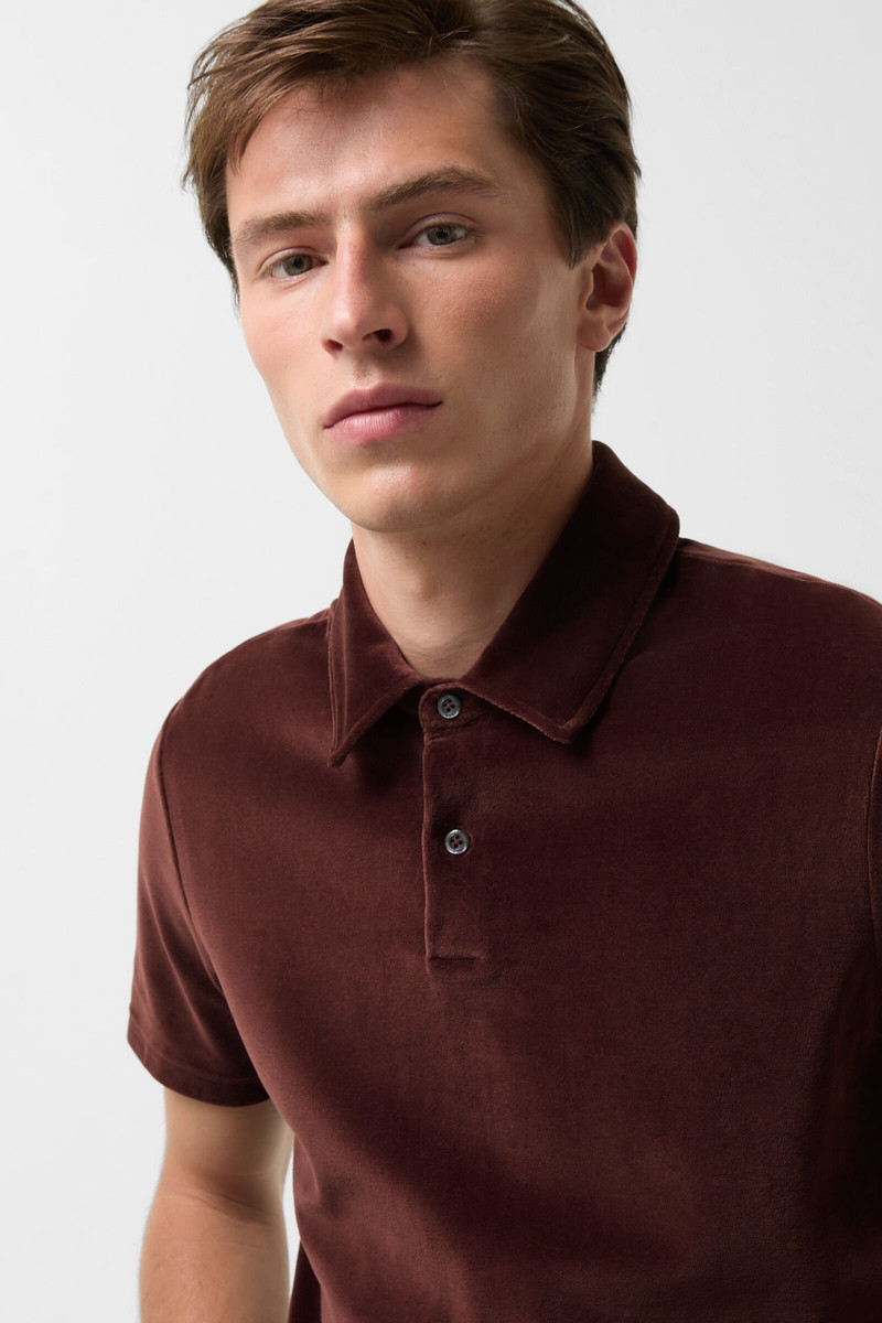 Nicki polo shirt Vincenzo in Wine red 4