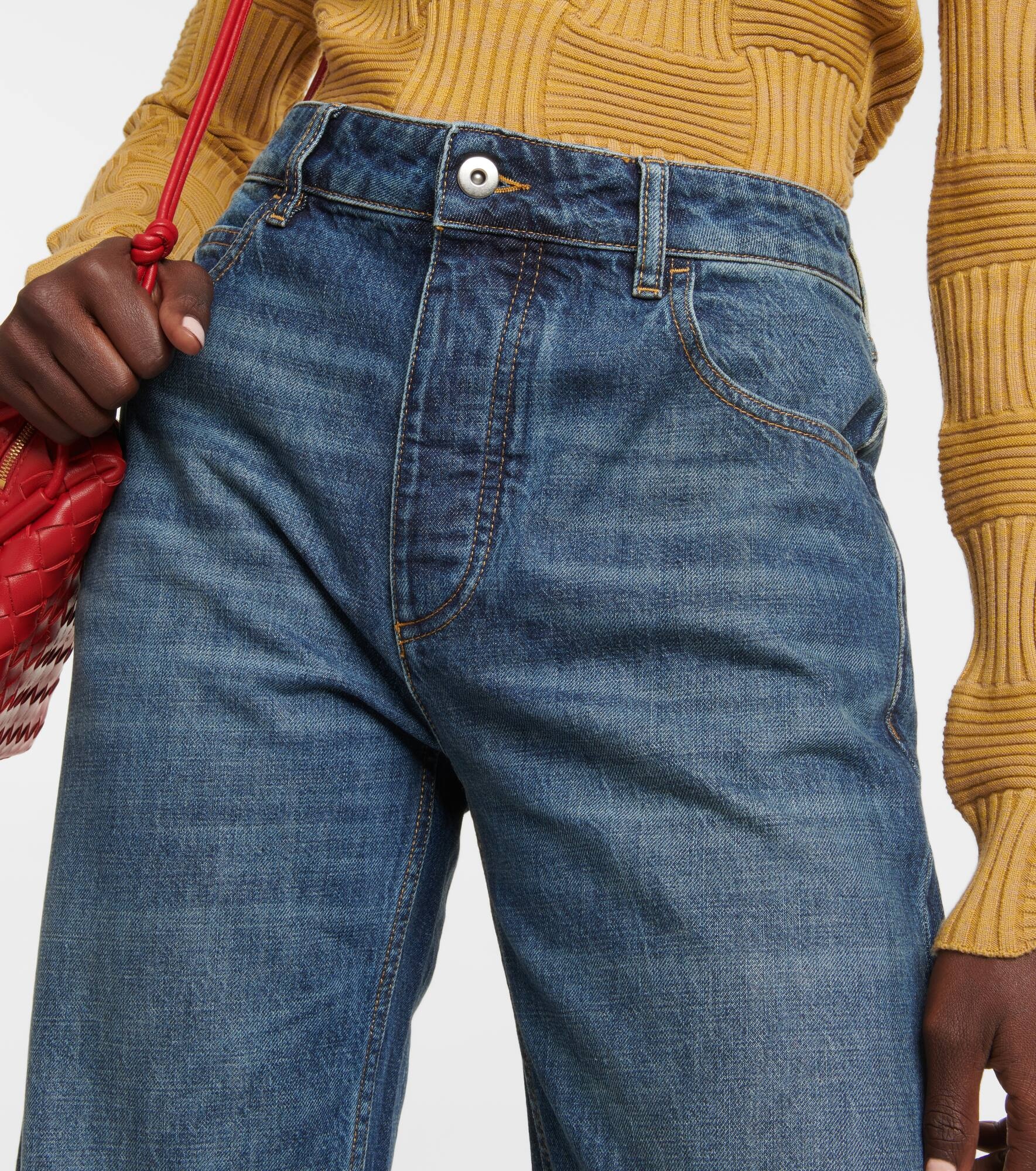 High-rise straight jeans - 4