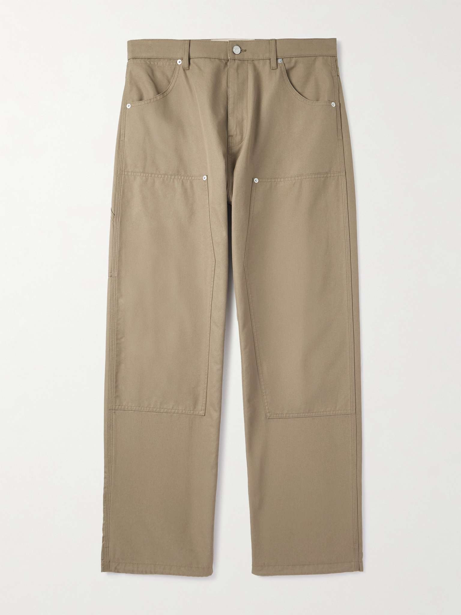 Straight-Leg Cotton-Canvas Cargo Trousers - 1