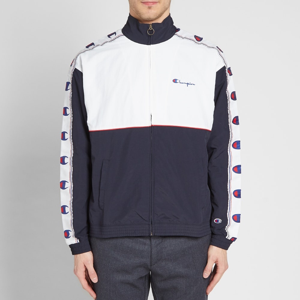 Champion Reverse Weave Tape Sleeve Track Top - 4