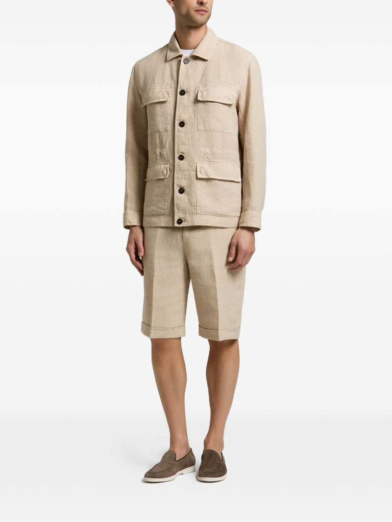 PESERICO Saharan four-pocket button-up jacket outlook