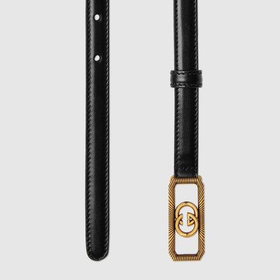 GUCCI Thin belt with Interlocking G buckle outlook