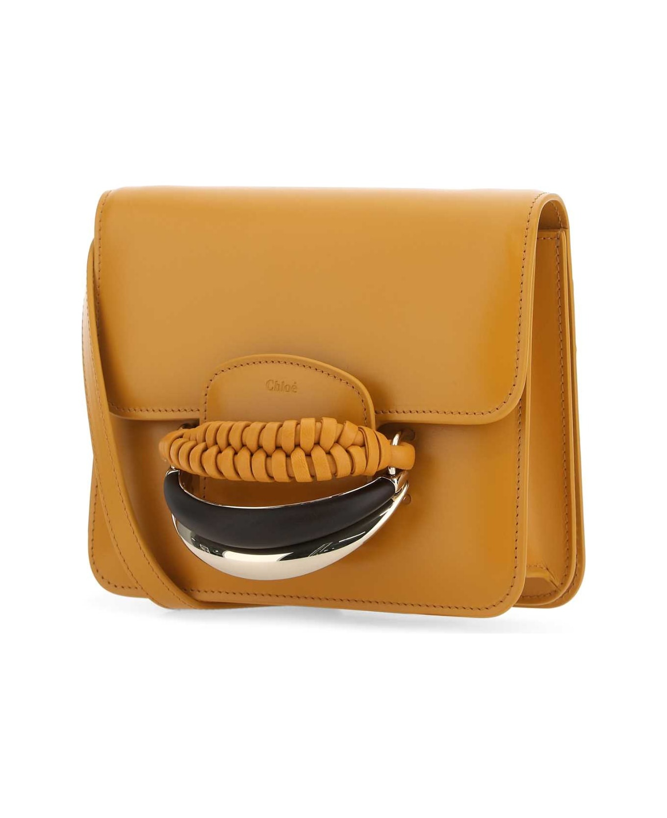 Mustard Leather Kattie Clutch - 2