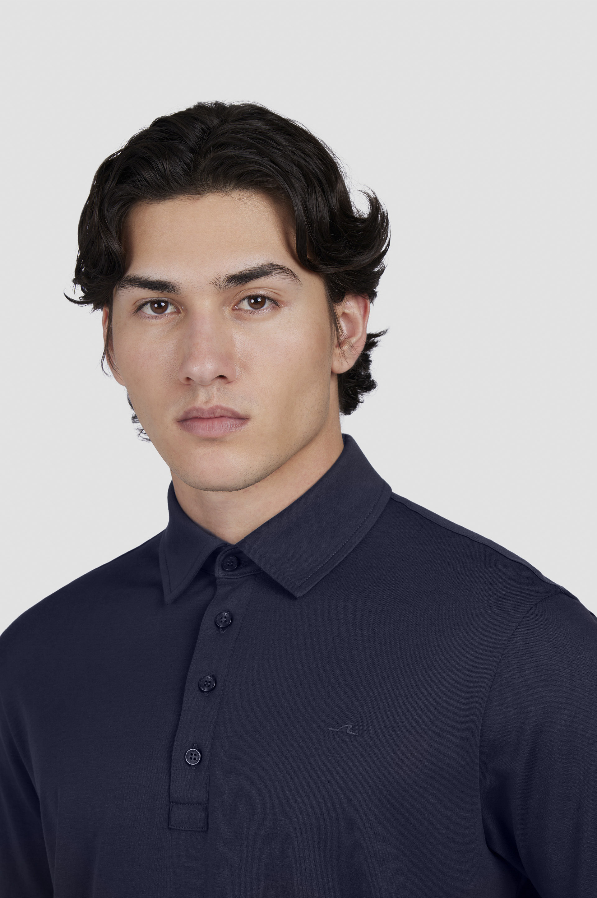 SUPIMA® COTTON JERSEY POLO SHIRT WITH SHARK FIN EMBROIDERY - 4