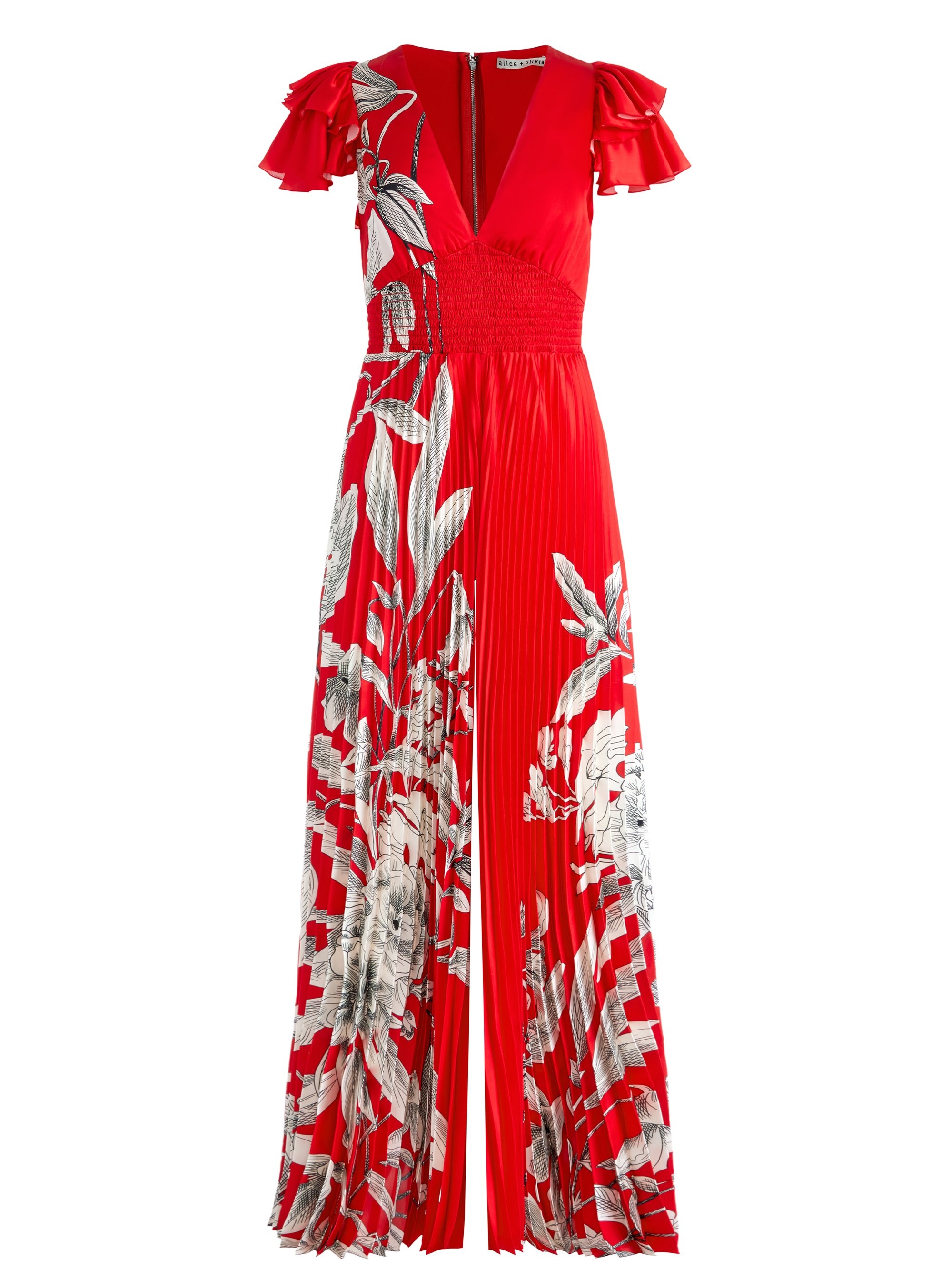 BENNET PLEATED WIDE LEG JUMPSUIT - 1
