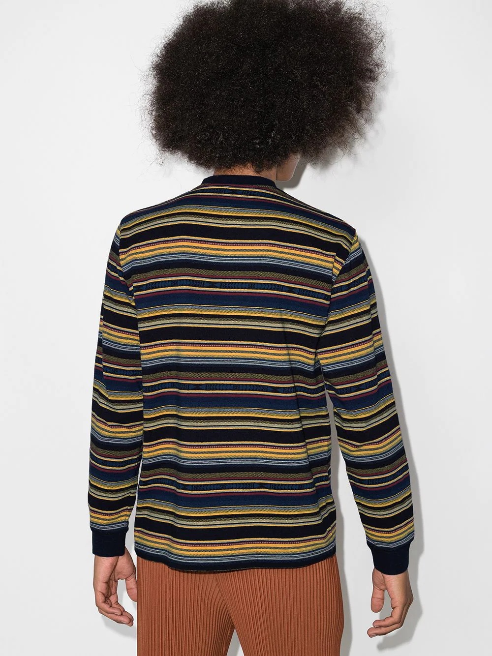 striped long-sleeve T-shirt - 3