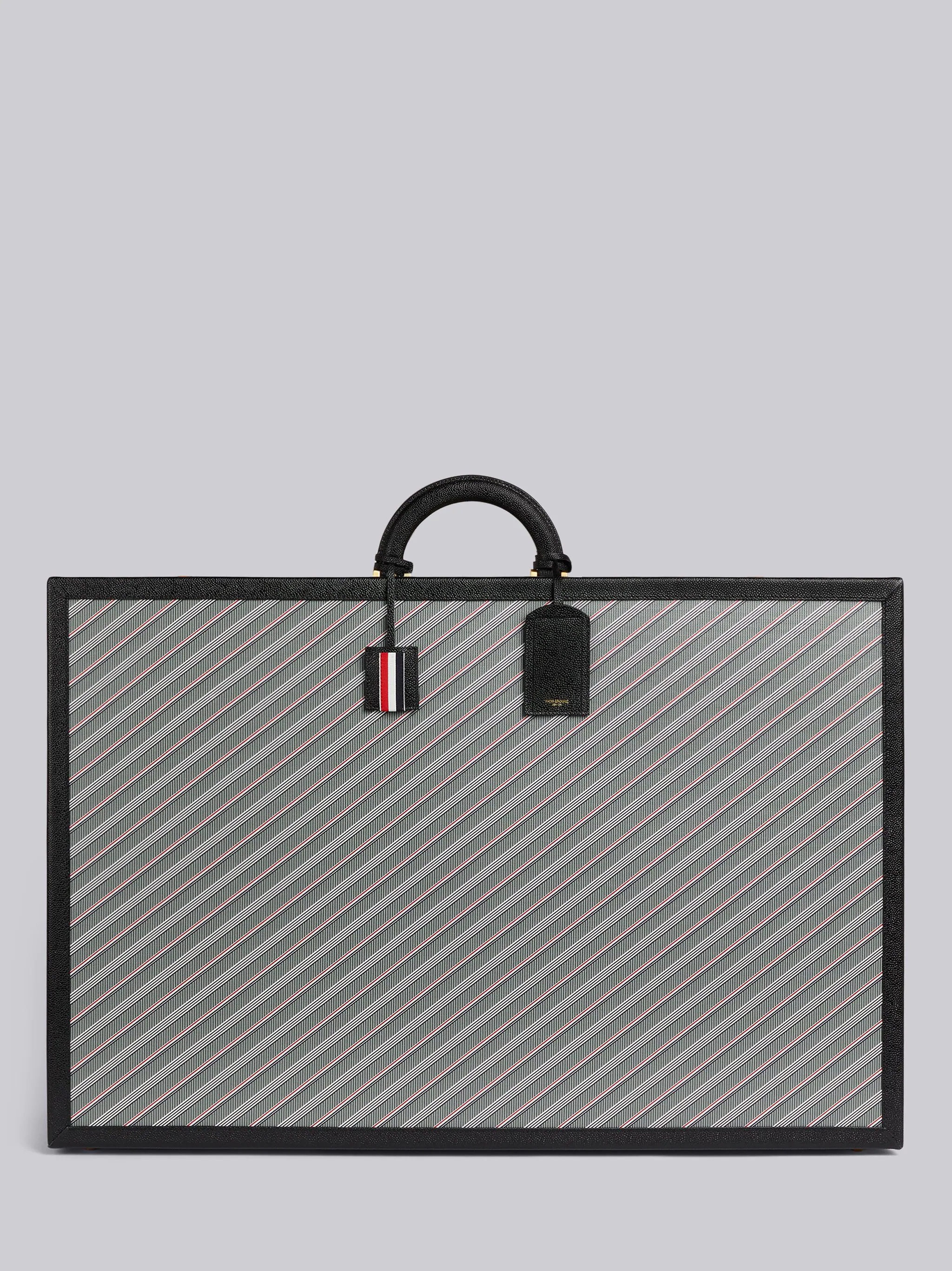 Medium Grey Monogram Coated Canvas Leather Frame Hard Sided Suitcase - 1