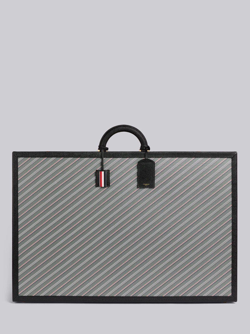 Medium Grey Monogram Coated Canvas Leather Frame Hard Sided Suitcase 1