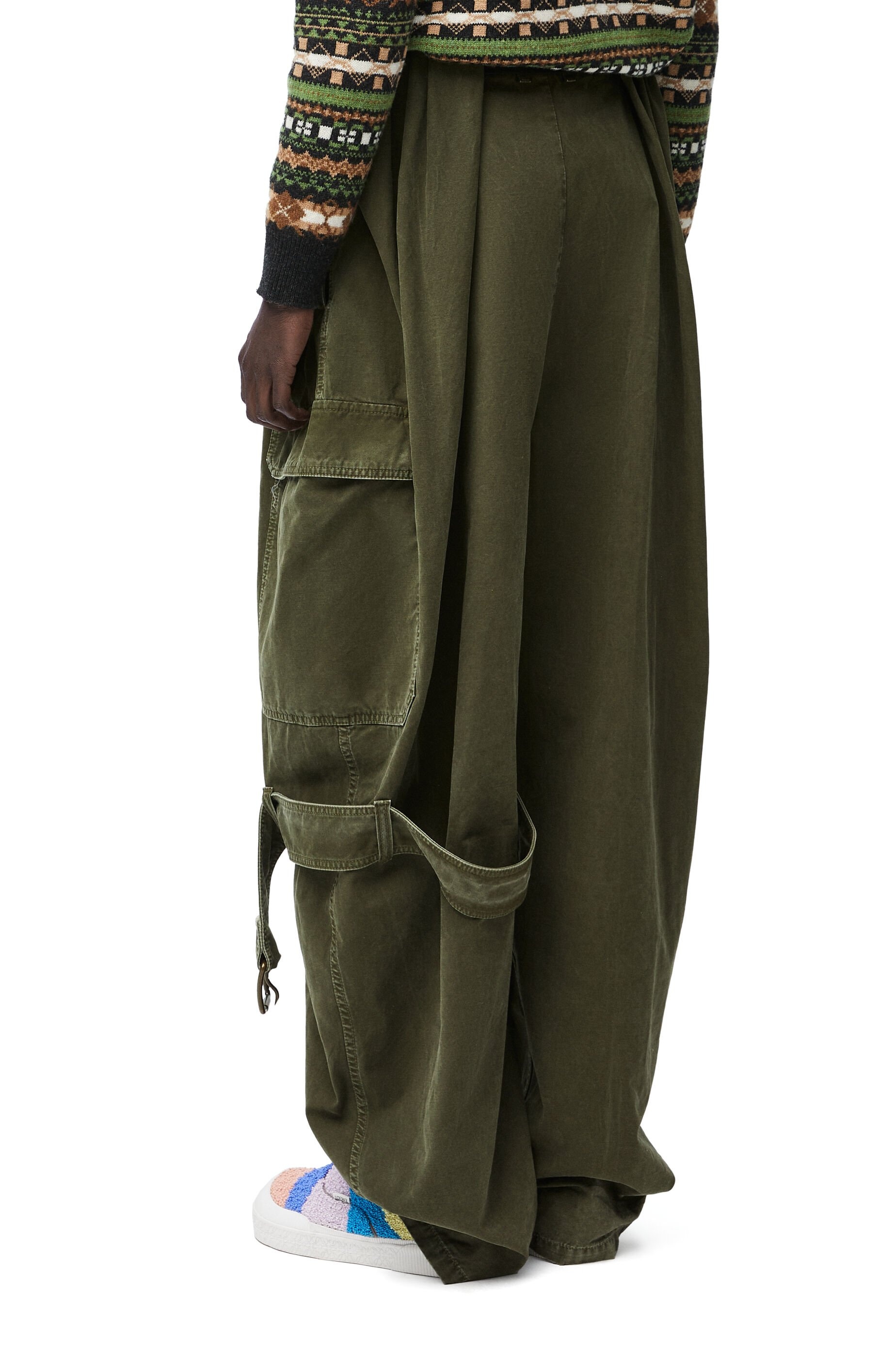 Balloon cargo trousers in cotton - 4
