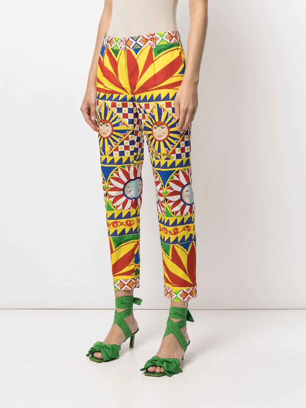 all-over print trousers - 3
