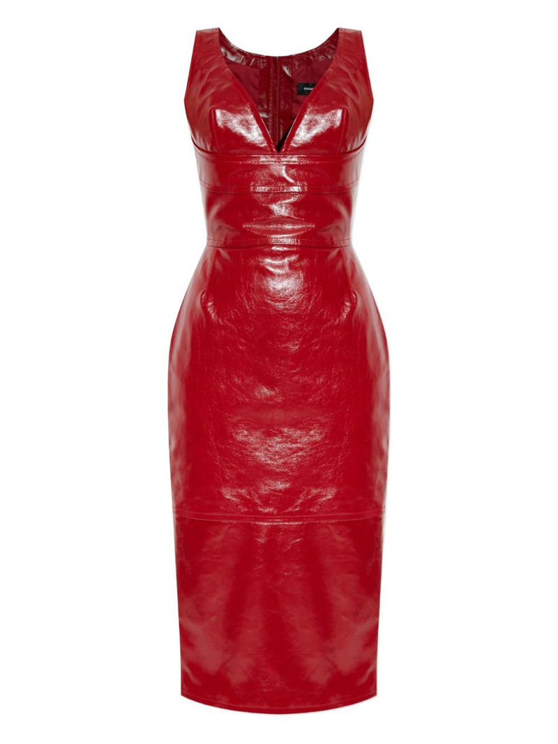 V-neck midi dress 1