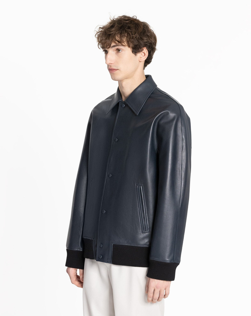 KIMONO-INSPIRED LEATHER BLOUSON 3
