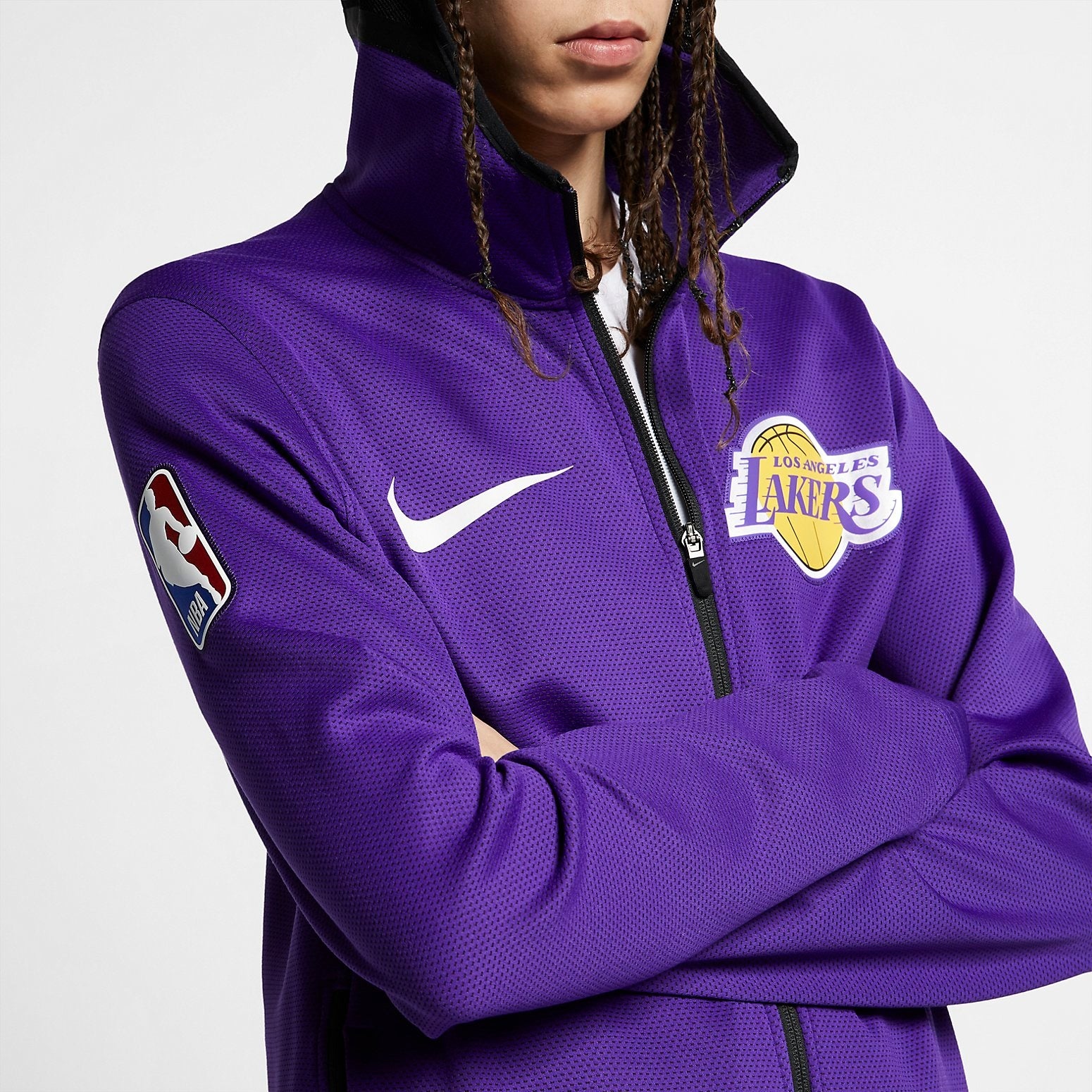 Nike x NBA Therma Flex Showtime Jacket 'LA Lakers' 940136-504 - 3