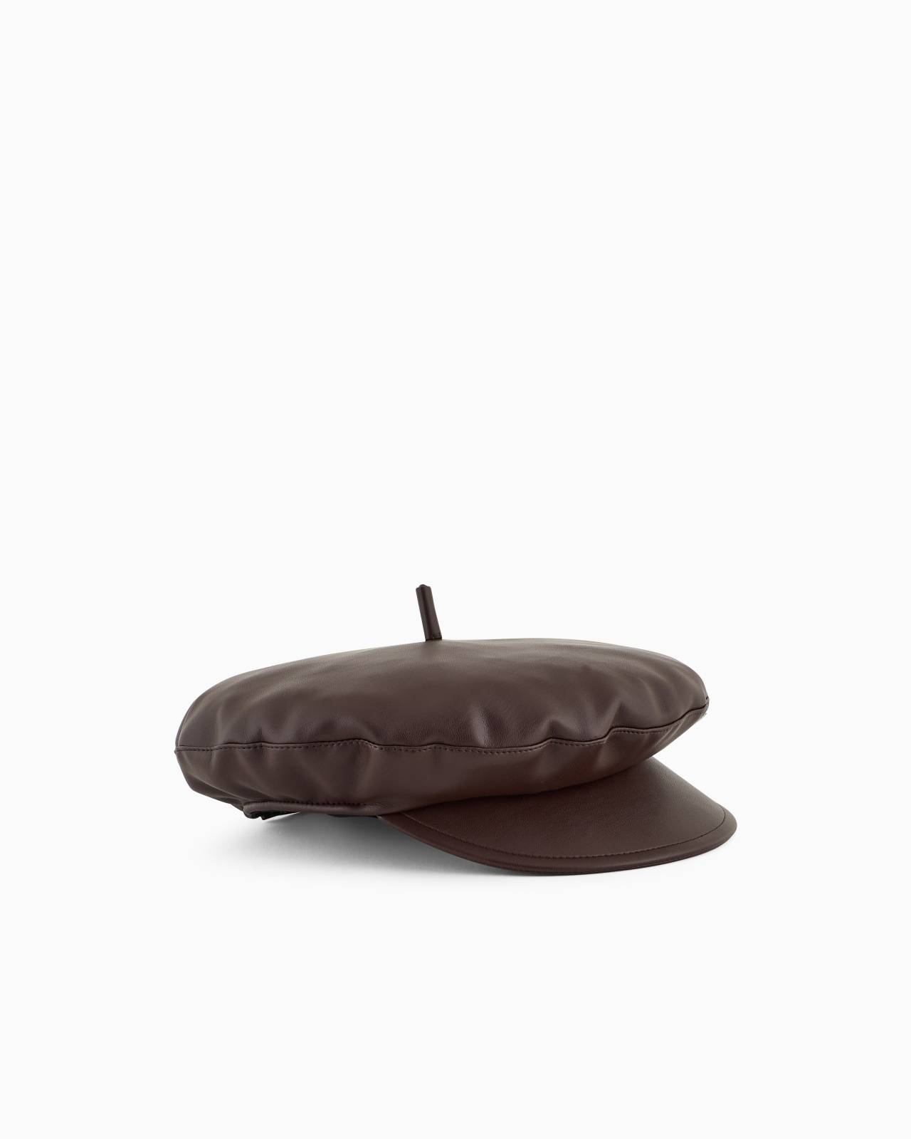 LEATHER-EFFECT BERET - 1