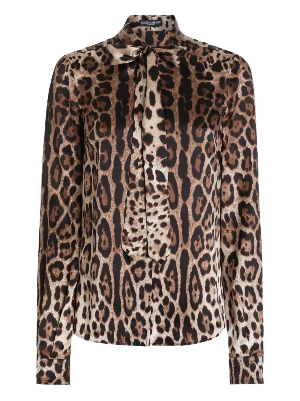 leopard-print blouse - 1