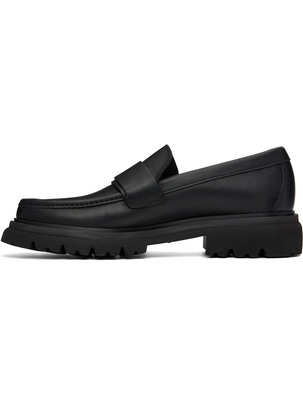 Black Gancini Ornament Loafers - 3