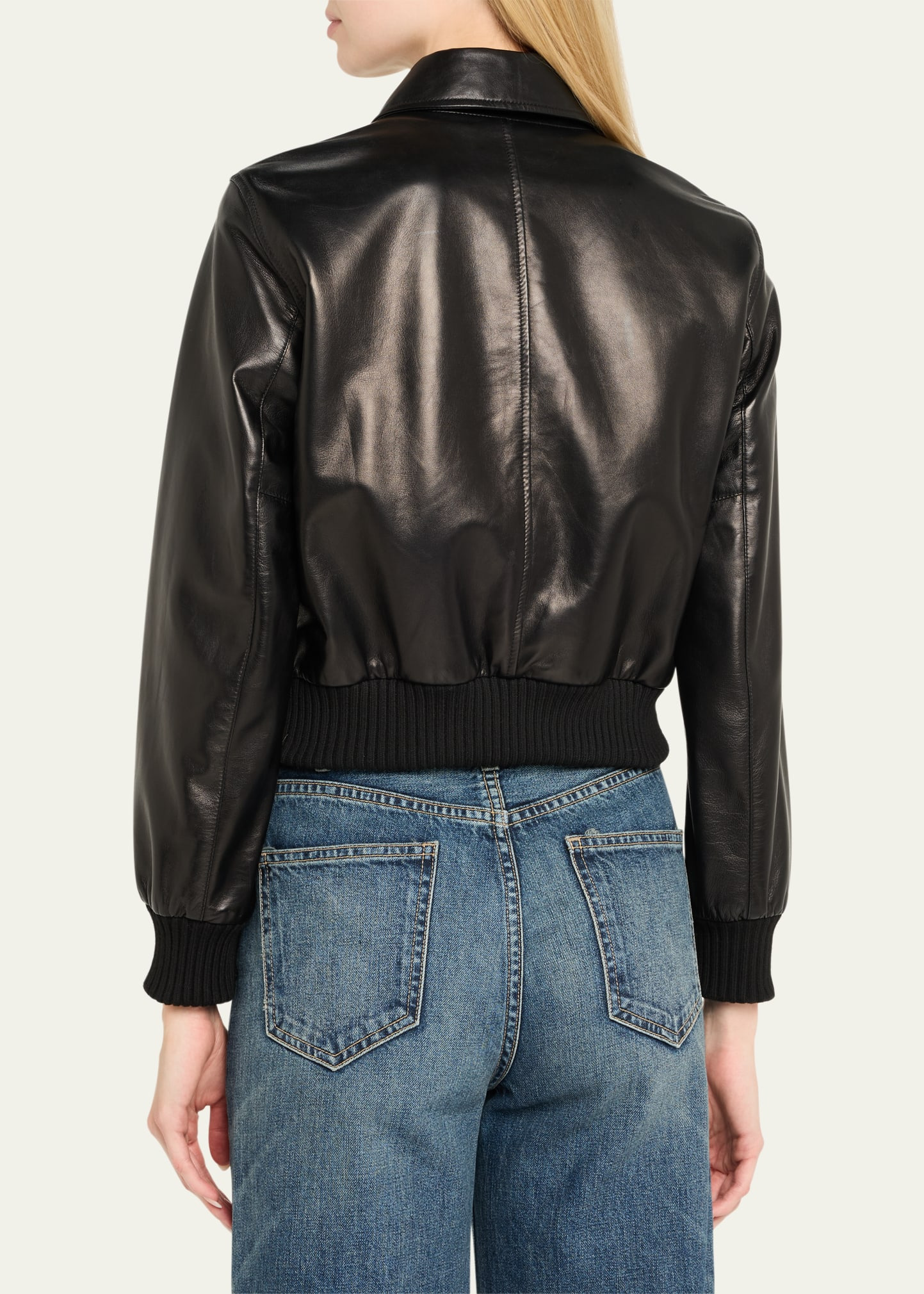 Redley Leather Bomber Jacket - 3