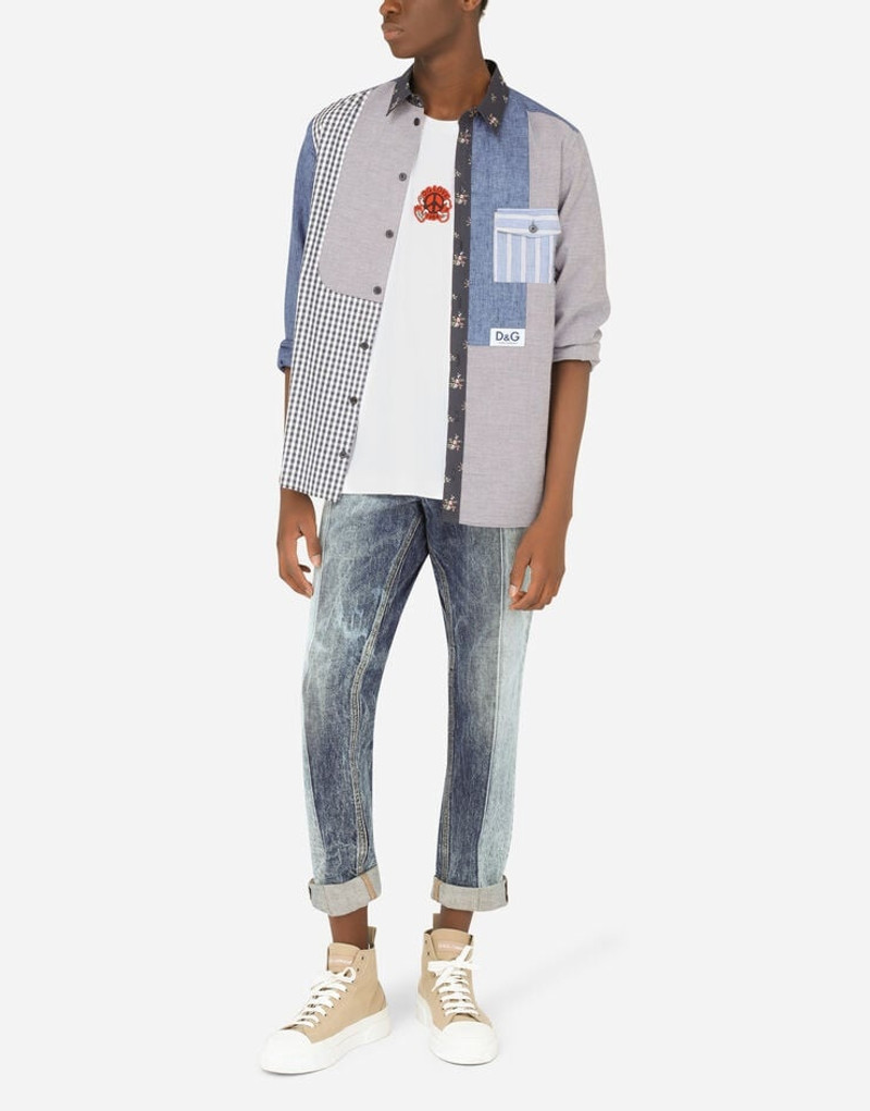 Dolce & Gabbana Regular-fit patchwork jeans outlook