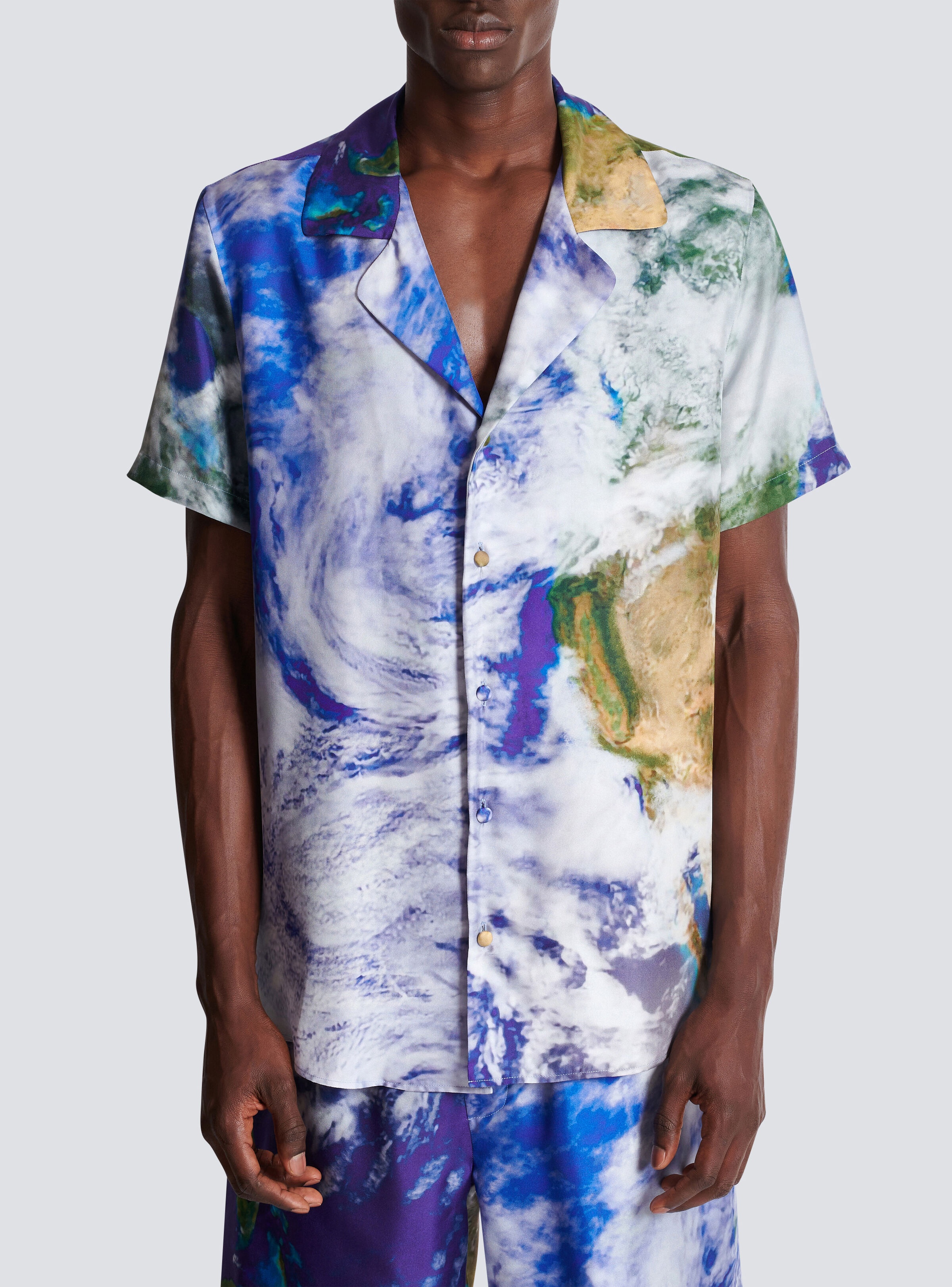 Pyjama shirt with Earth print - 5