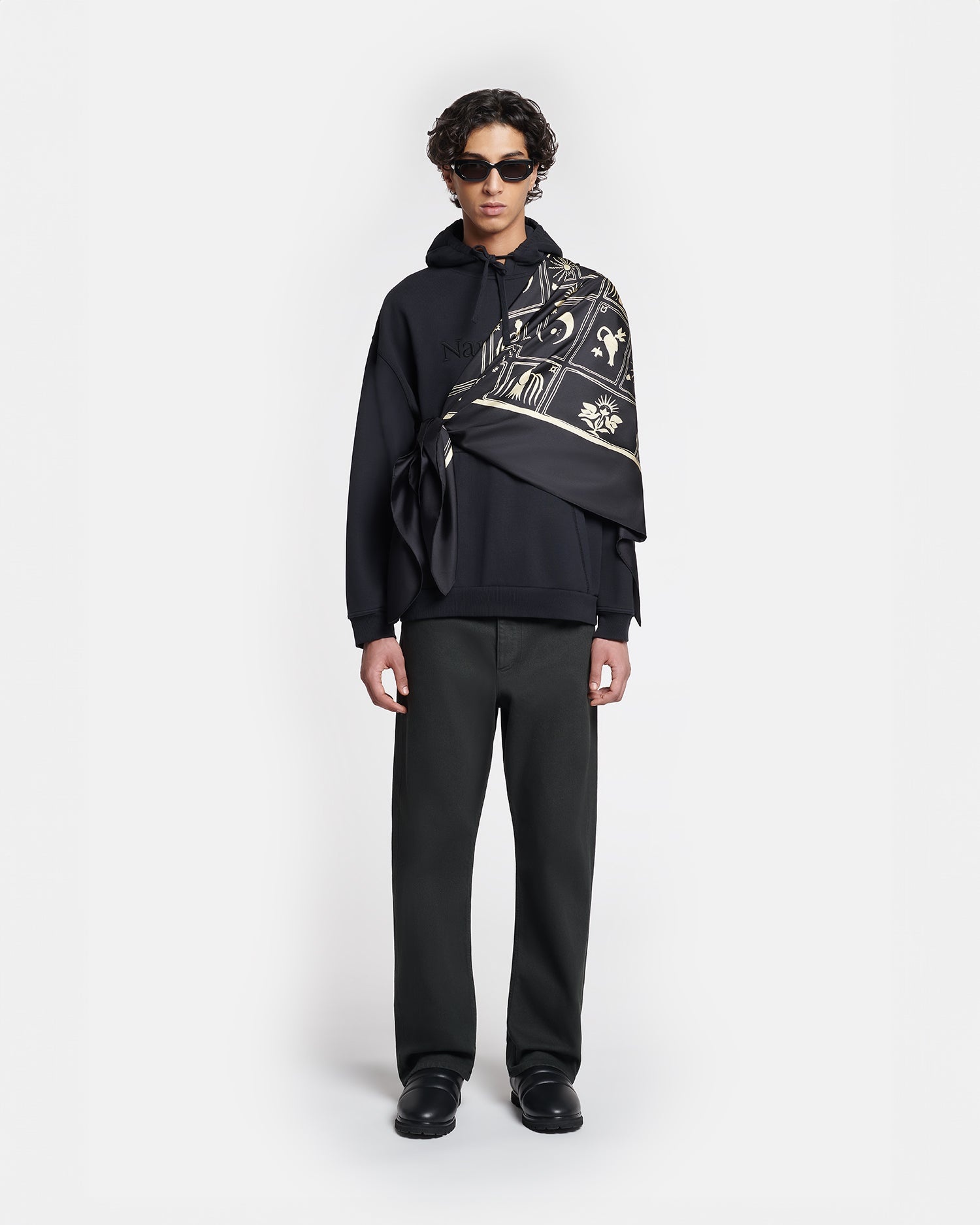 Printed Silk Scarf - 4