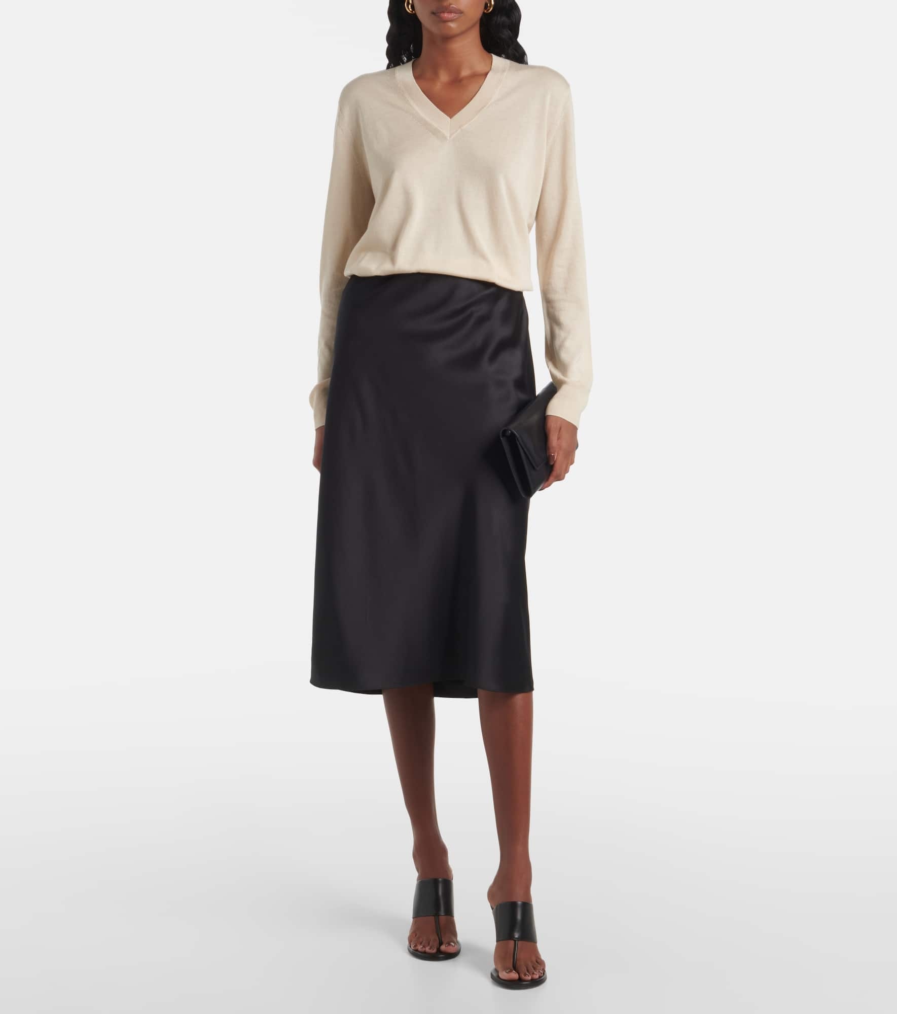 Superfine silk and cotton sweater - 2