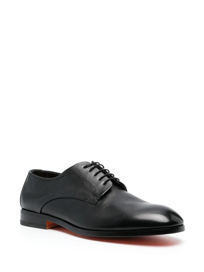 Santoni leather lace-up shoes outlook