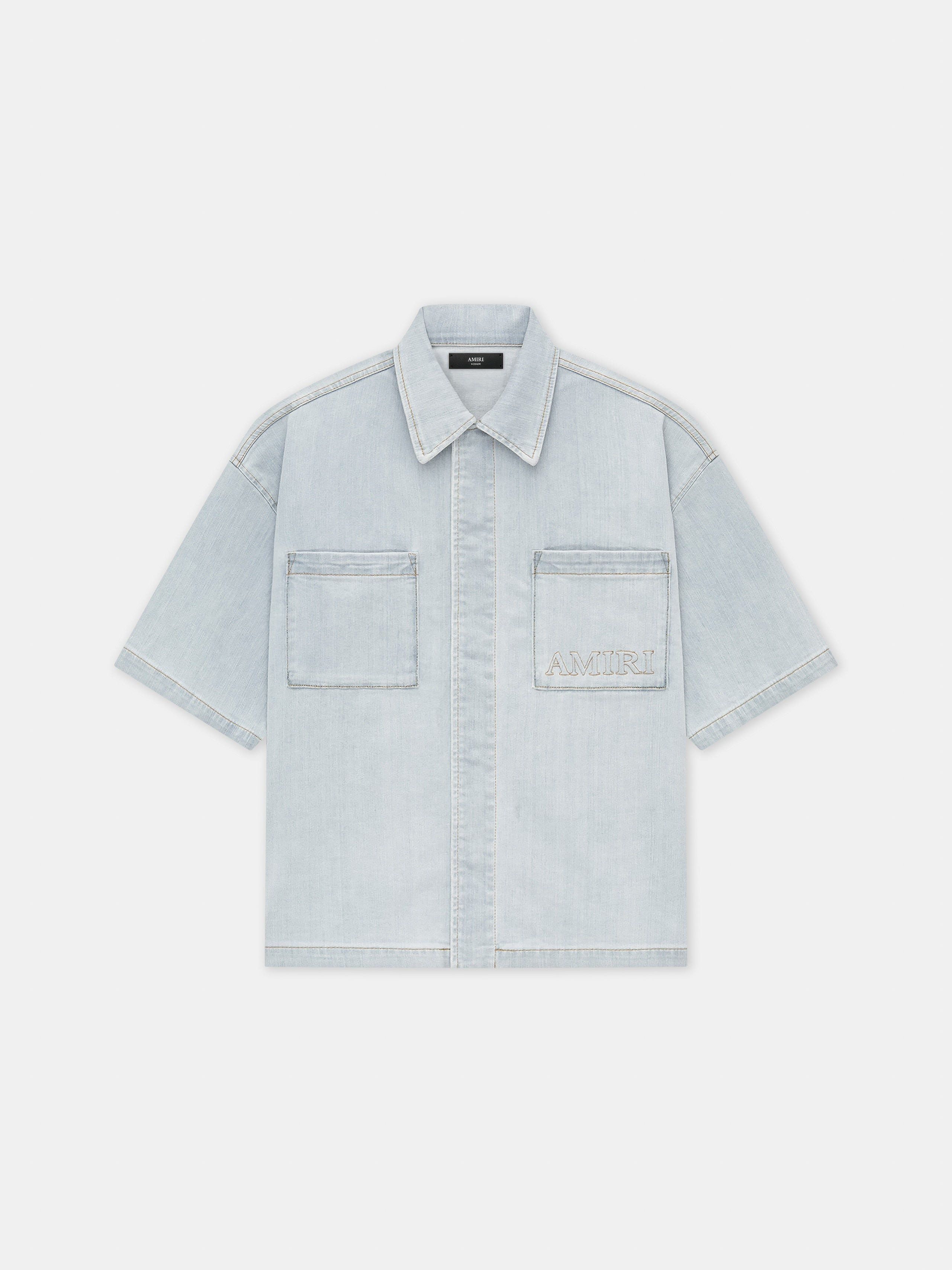 AMIRI 3D SHORT SLEEVE SNAP SHIRT - 2