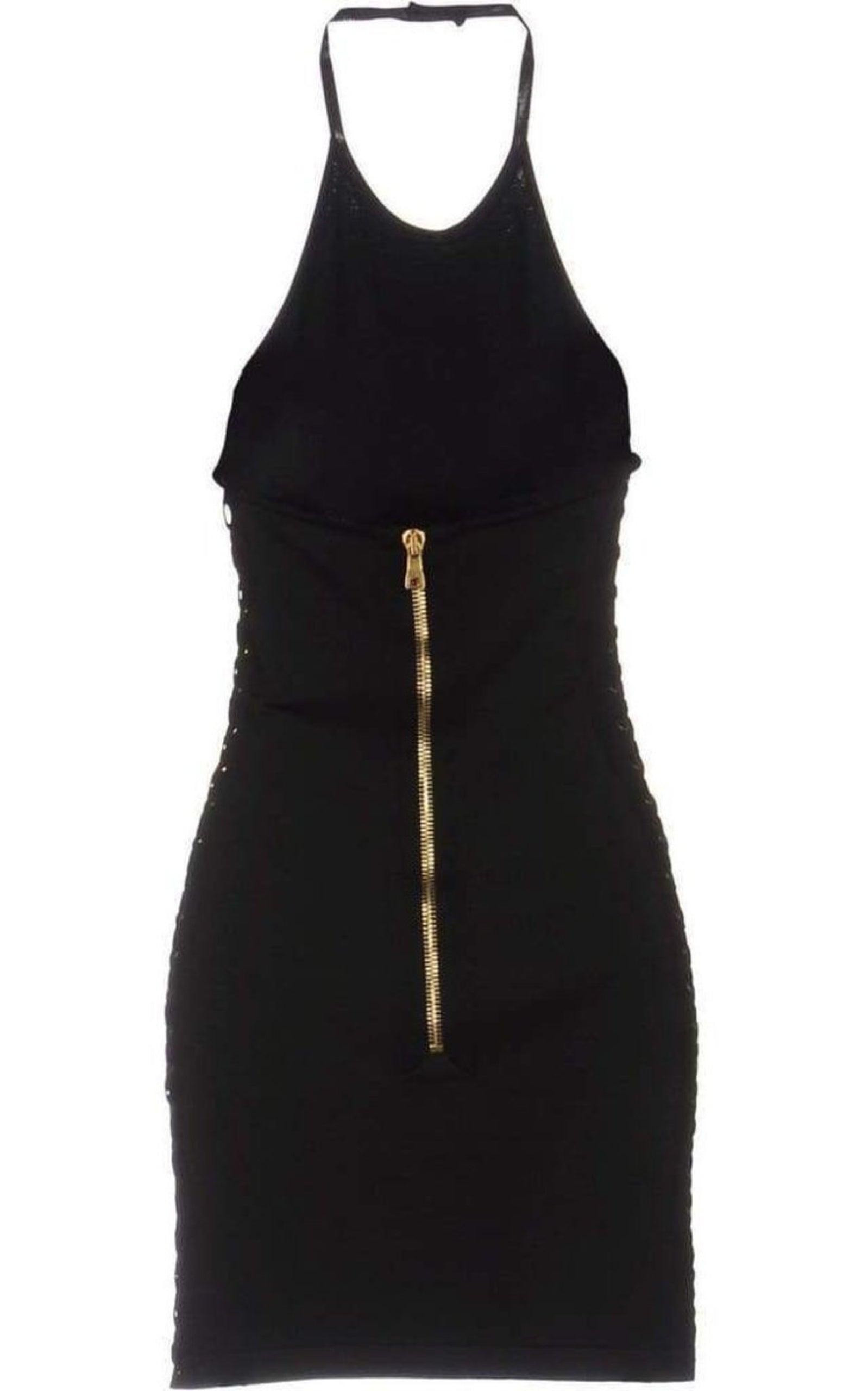 Halter Neck Mini Dress - 5