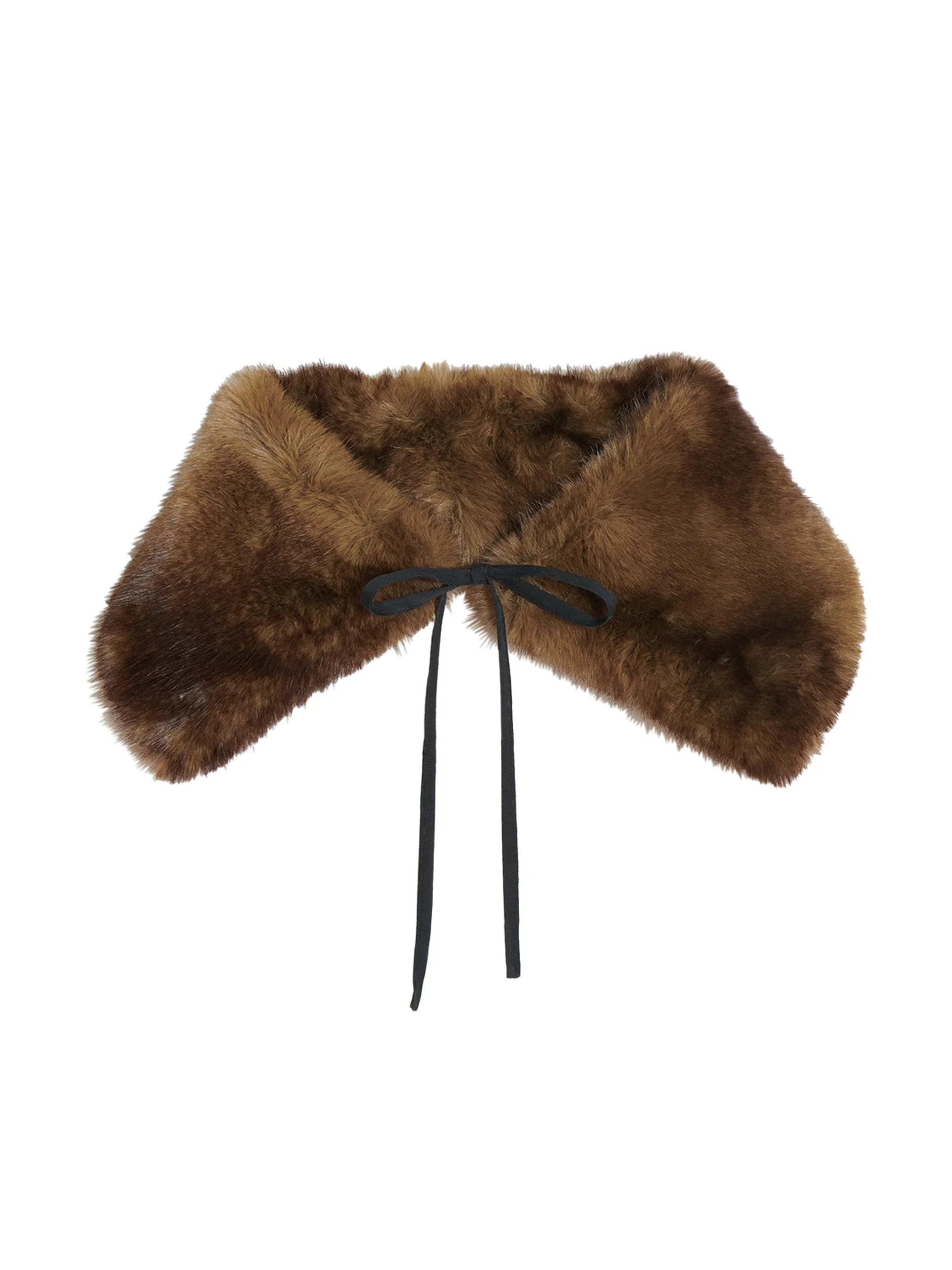 Women's Eliza Faux-Mink Collar - Mink - 1