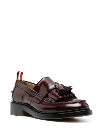 Thom Browne tassel-trim patent loafers outlook