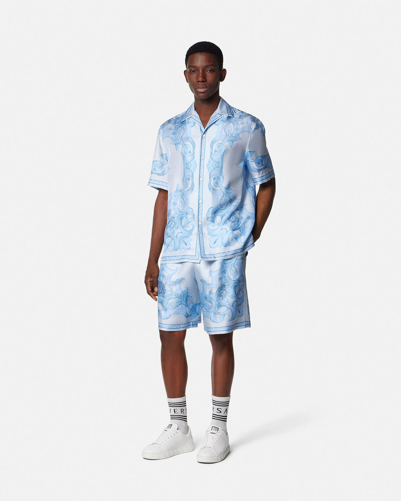 VERSACE Architectural Baroque Silk Shirt outlook