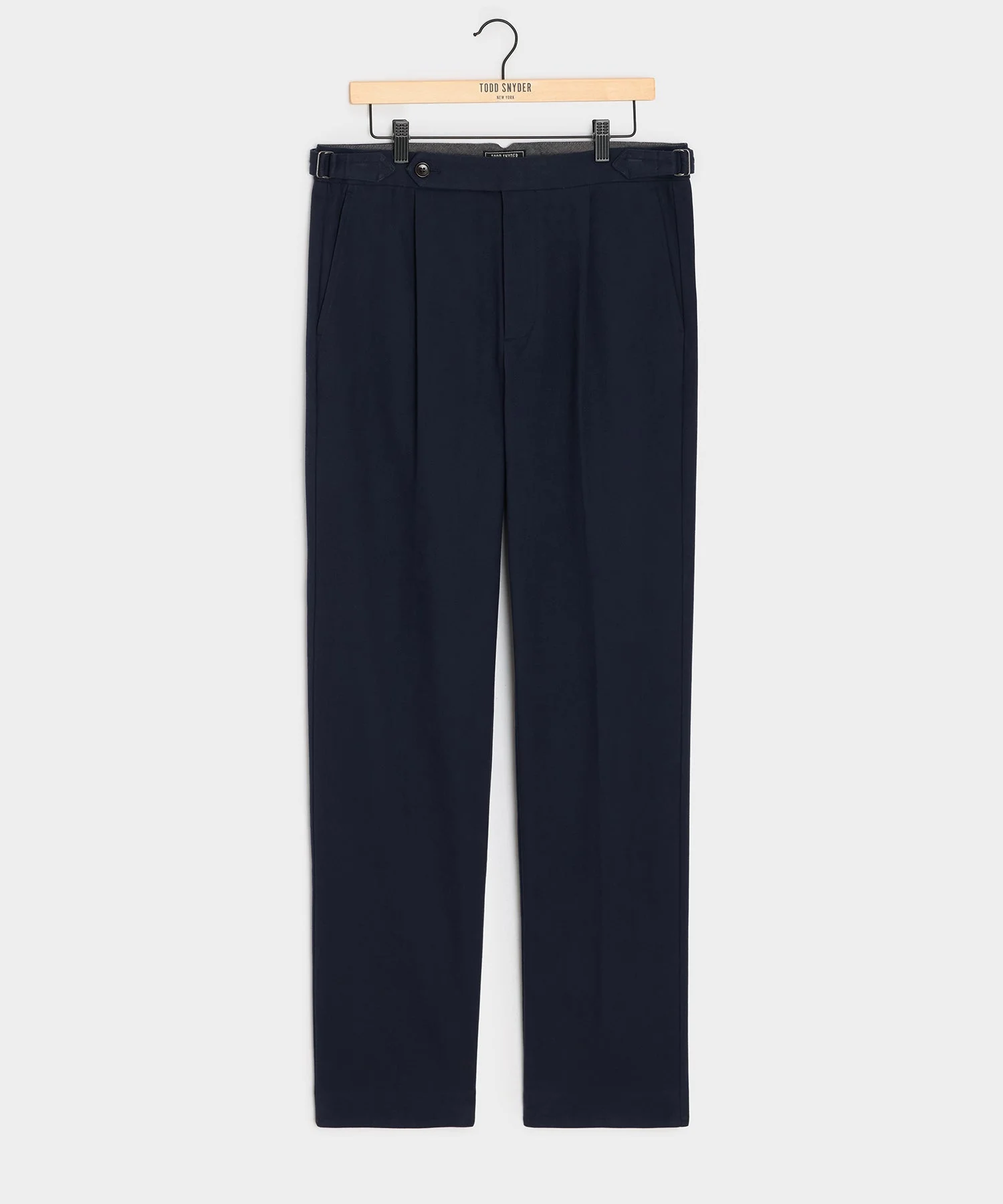 Italian Brushed Cotton Side Tab Trouser - 1