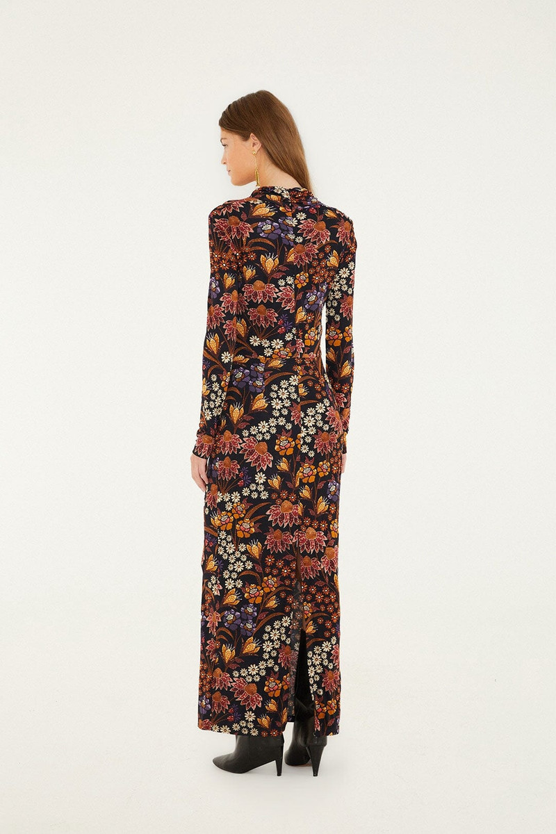 Black Lili Long Sleeve Maxi Dress 3