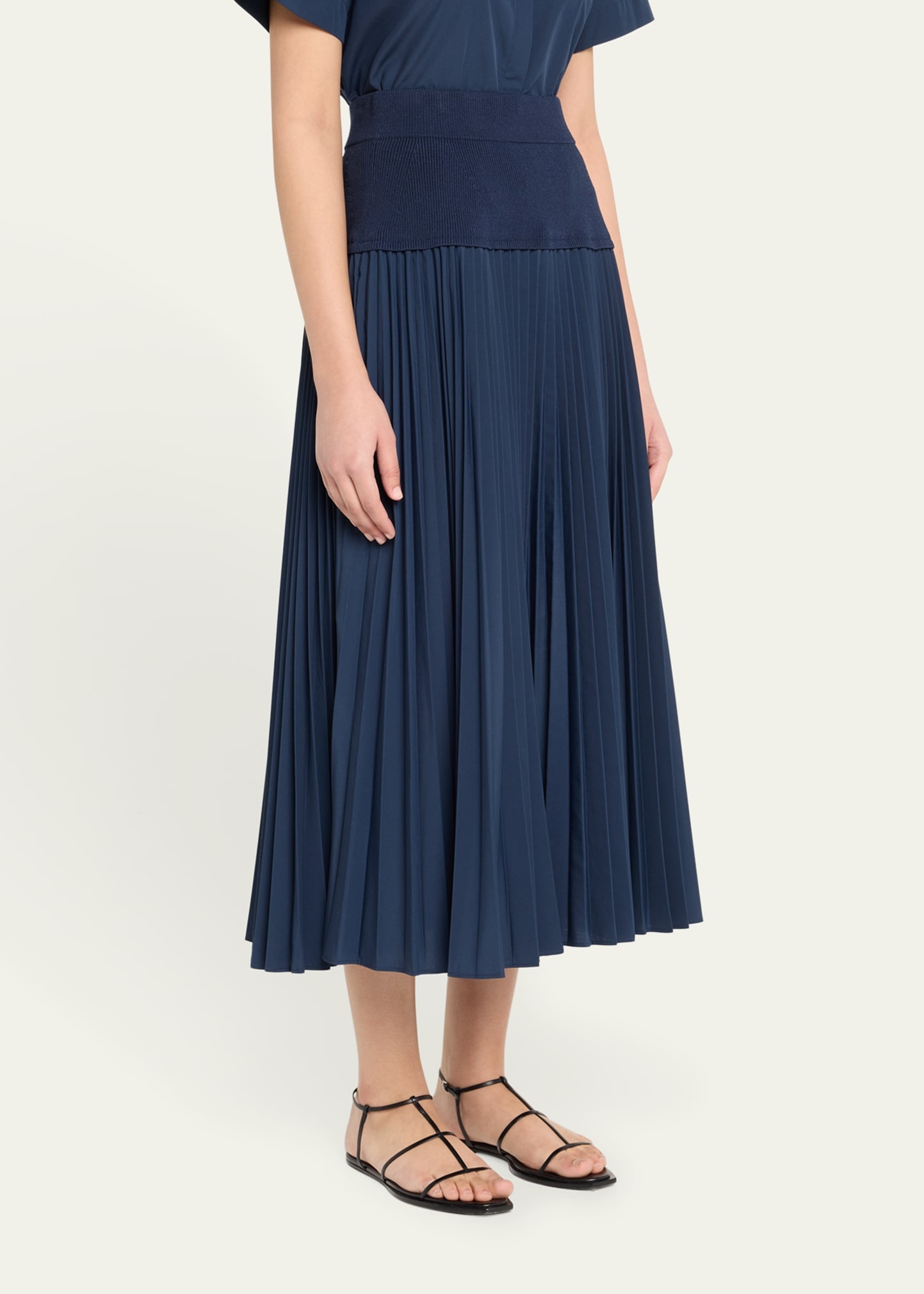 Stella Pleated Combo Skirt - 4